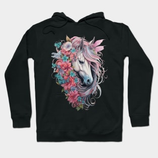 Floral Pegasus Hoodie